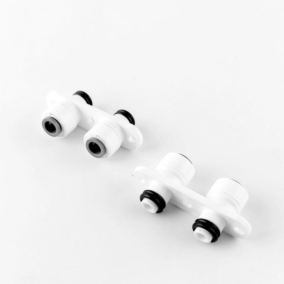 A1-2 Раздвійна планка штуцер - трубка 1/4 - 1/4, фото 1