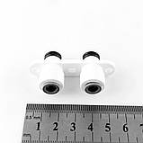 A1-2 Раздвійна планка штуцер - трубка 1/4 - 1/4, фото 2