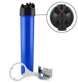 Колба 20д Slim 3/8 (два ущільнюючих кільця) синя 890 (в комплекті ключ, кронштейн, саморізи)