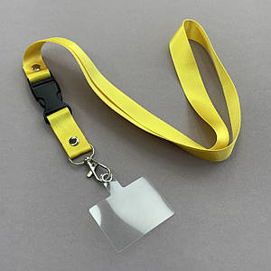Ремінець тримач універсальний короткий ремінець на руку для телефону жовтий e3d