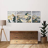 Комплект картин по номерам Солнечные горы (ITR-014) 3 шт в наборе