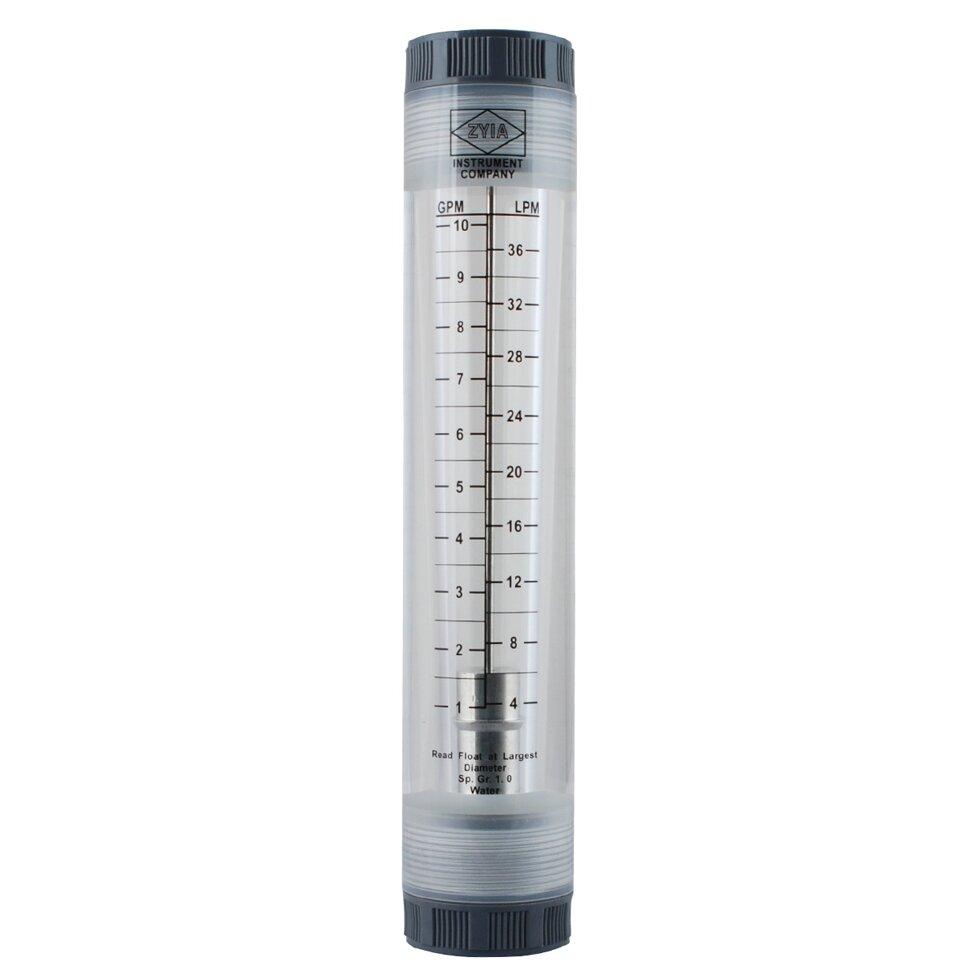 Ротаметр трубного типу FM 1-10 GPM (LZM-25G 1-10) 3/4"