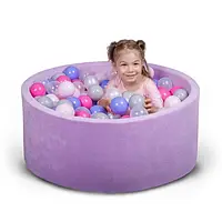Бассейн для дома сухой, детский, фиолетовый - Ассорти 80 см