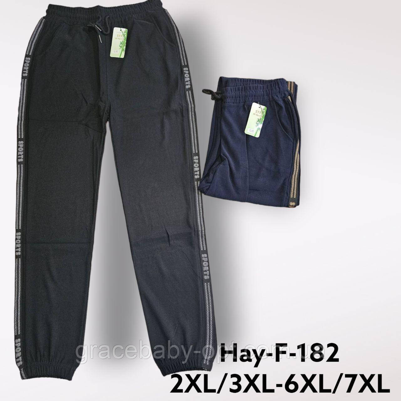 Спортивні штани жіночі оптом, 2XL/3XL-6XL/7XL pp,  № Hay-F-182, фото 1