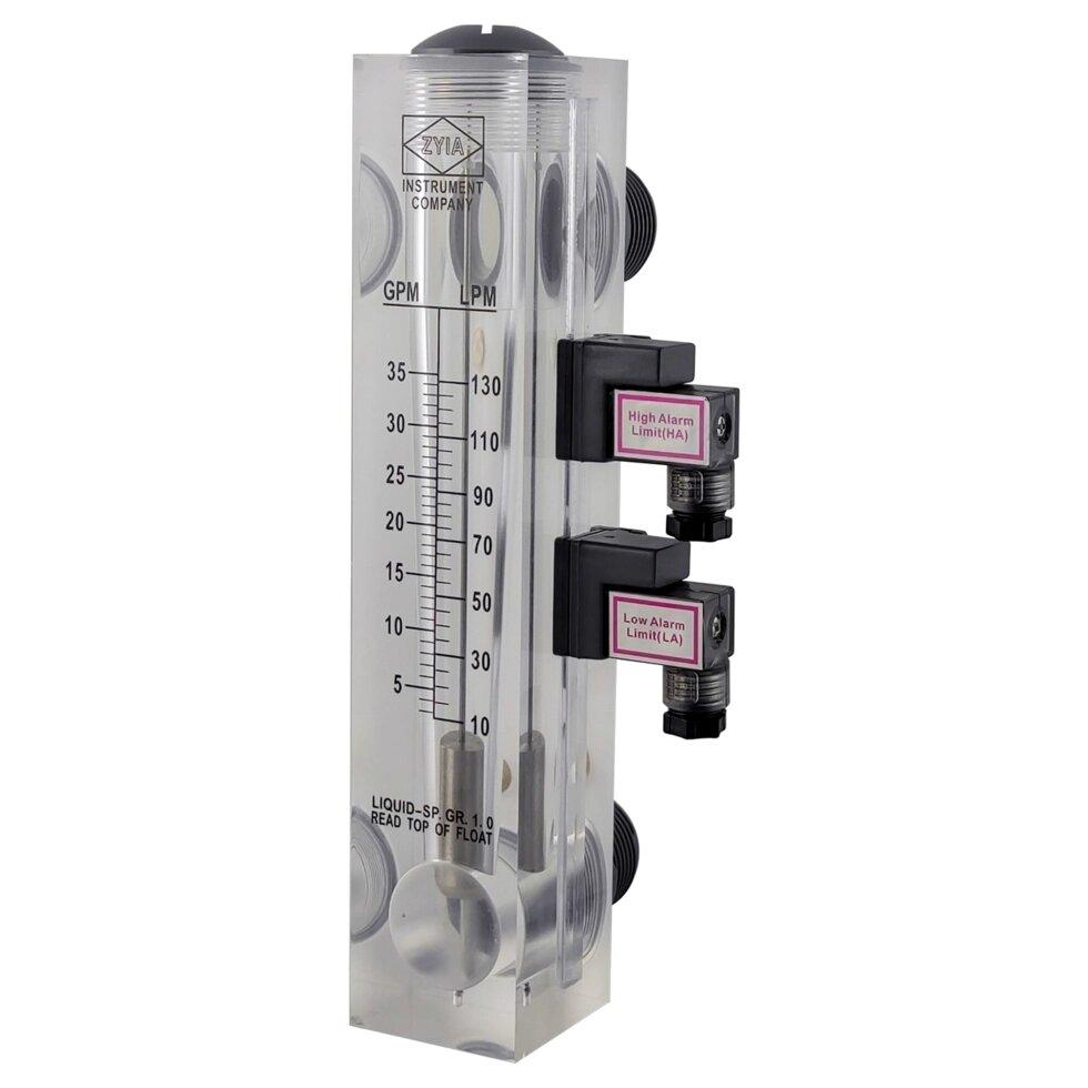 Ротаметр панельний LZM-25 5-35 гірконовий датчик, фото 1