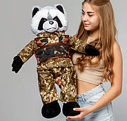 Іграшка плюшева "Єнот ЗСУ" 80 см, фото 3