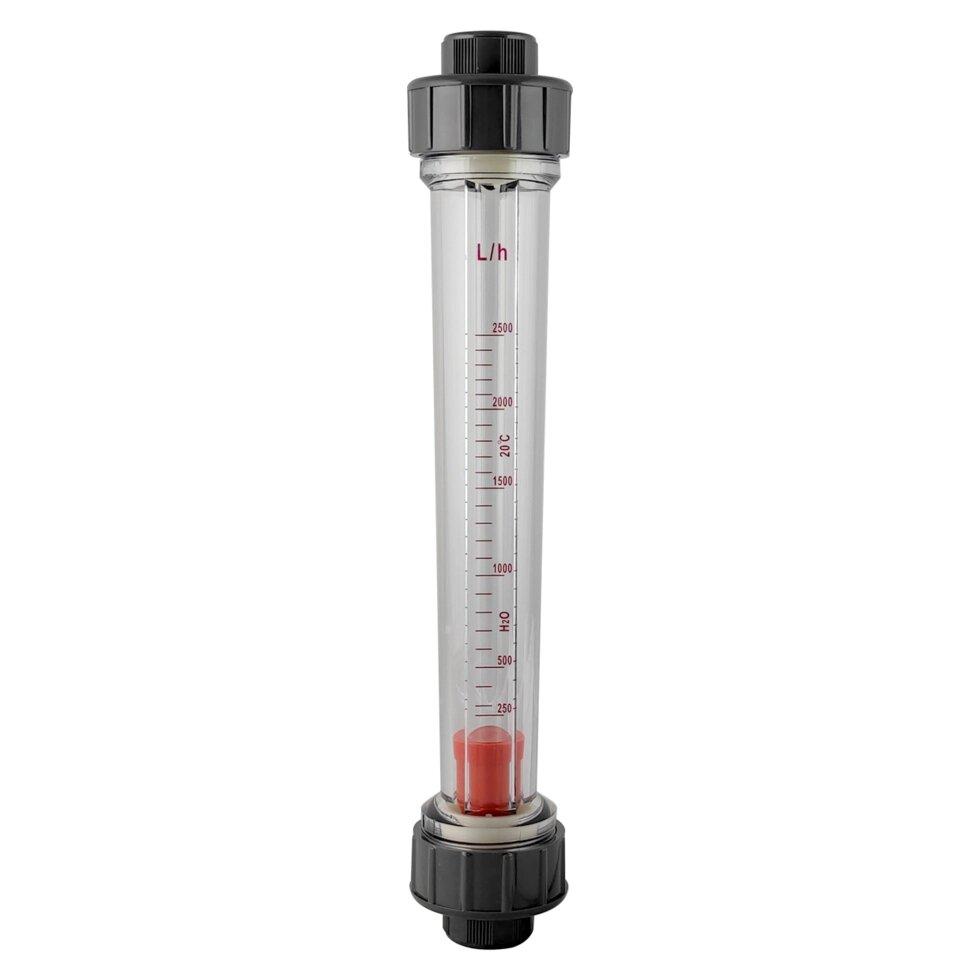 Ротаметр трубного типу LZS-25 250-2500 L/H (3/4" різьбове з'єднання), довгий, фото 1