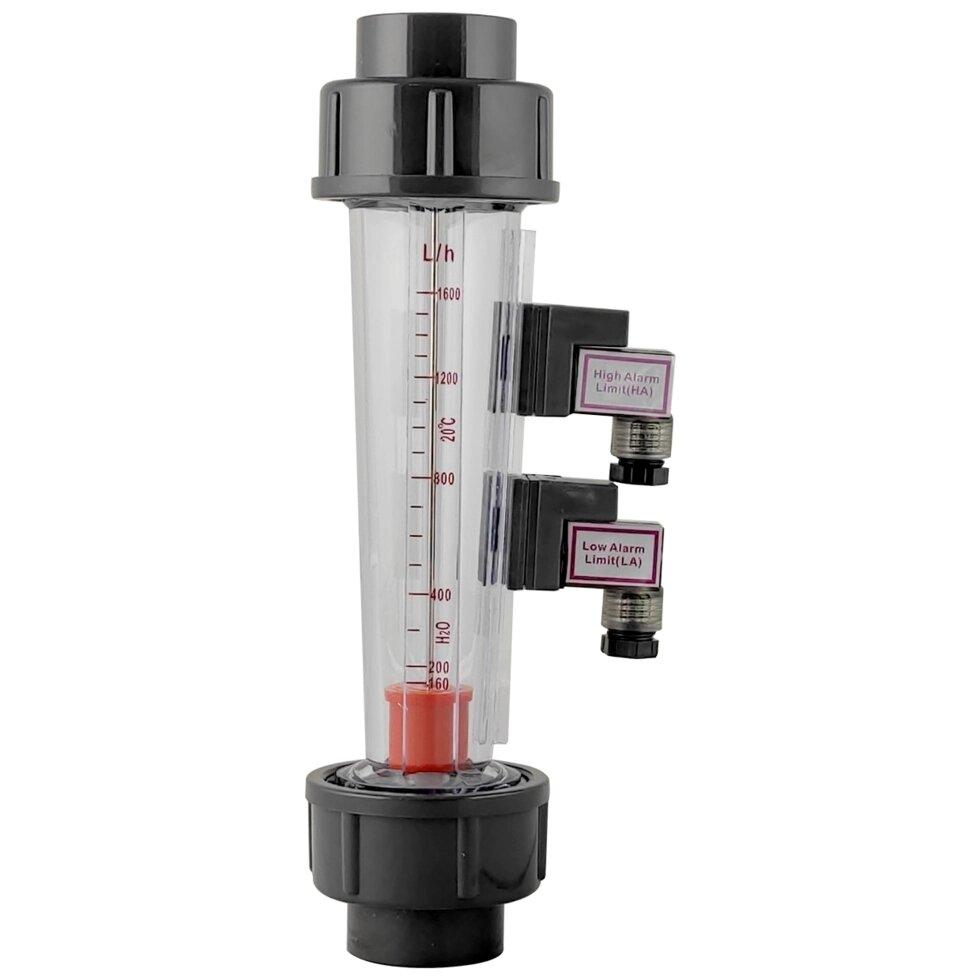 Ротаметр трубного типу LZS-25D 160-1600 L/H (1") короткий, с герконовим датчиком, фото 1