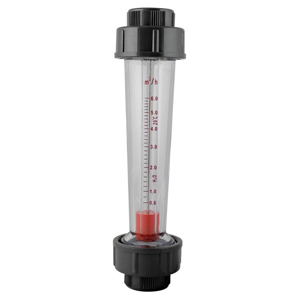 Ротаметр (витратомір) трубного типу LZS-32 0,6-6 м. куб./год, різьба 1", фото 1