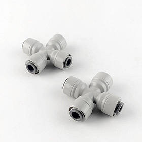 1808-А / 4CR4 Фітинг розподілювач хрестообразний (трубка 1/4 - трубка 1/4 - трубка 1/4 - трубка 1/4)