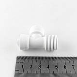 1804-K  (4MBT68-D) Фітинг Т-подібний (трубка 1/4 - трубка 3/ 8  -різьблення 1/2), фото 2