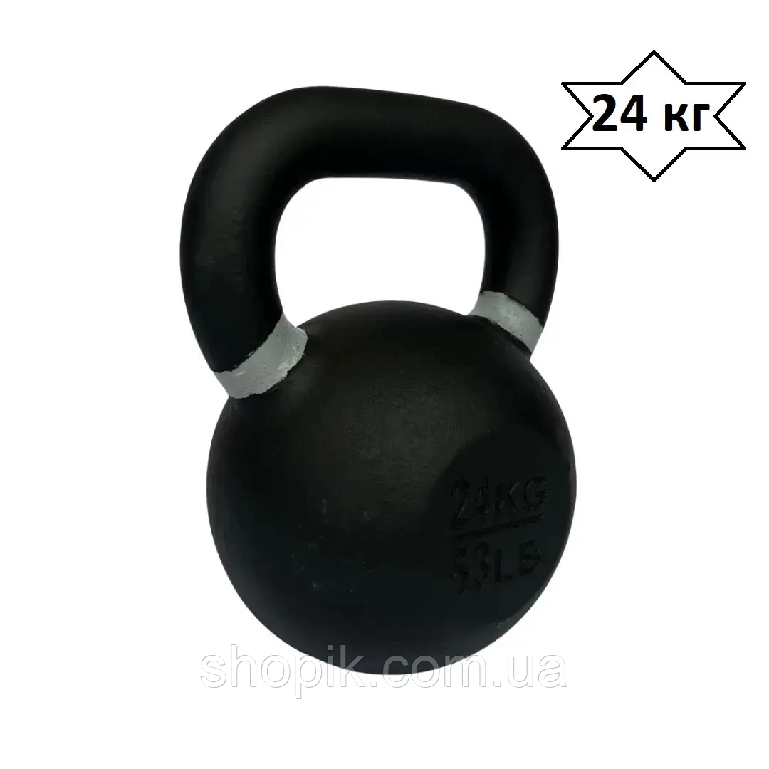 Гиря 24 кг професійна чавунна WCG, Гирі спортивні Shopik, фото 1