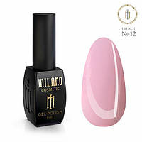 Гель лак Milano 8ml French №12 шилак для маникюра шеллак для полимеризации в Led лампе