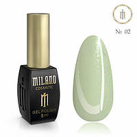 Гель-лак Milano 8ml Pastel No02 шилак для манікюру шелак для полімеризації в Led лампі