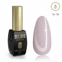 Гель-лак Milano 8ml Pastel No06 шилак для манікюру шелак для полімеризації в Led лампі