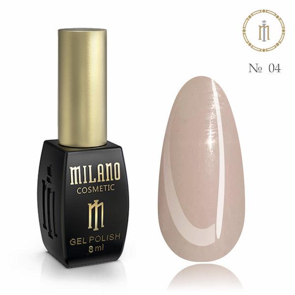 Гель-лак Milano 8ml Pastel No04 шилак для манікюру шелак для полімеризації в Led лампі