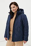 Демісезонна стьобана жіноча куртка Finn Flare FBC16004-101 темно-синя 2XL, фото 2