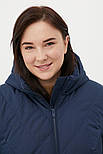 Демісезонна стьобана жіноча куртка Finn Flare FBC16004-101 темно-синя 2XL, фото 5