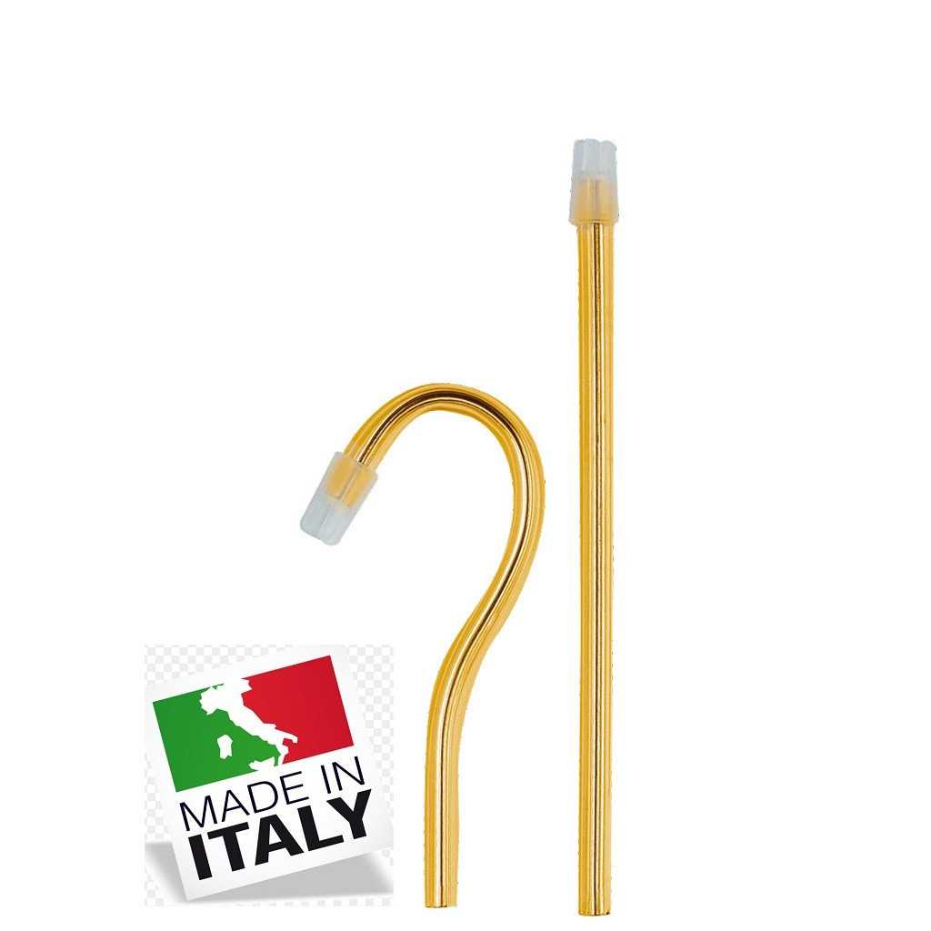 Слиновідсмоктувач стоматологічний PLUSS (Італія) – 100 шт/уп, жовті (зі знімним ковпачком)