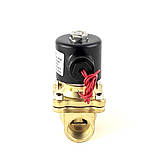 Нормально закритий клапан прямої дії 3/4 Sanlixin 2W-200-20C EPDM AC220V 0-7 bar, фото 3