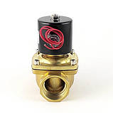 Нормально закритий клапан прямої дії 1 1/2 Sanlixin 2W-400-40C EPDM AC220V 0-7 bar, фото 3