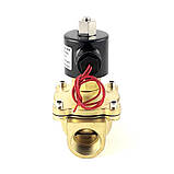 Соленоїдний клапан відкритий 1 прямої дії Sanlixin 2W-250-25H EPDM AC220V 0-5 bar, фото 3