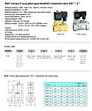 Нормально закритий клапан косвеної дії 1,25" RSP-32-E-AC220V 0,3-16 bar, фото 4