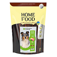 Home Food (Хоум Фуд) Dog Medium&Maxi Active сухой корм для собак и юниоров средних пород ягненок рис 1.6 кг