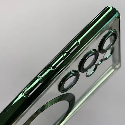 Чохол для Samsung Galaxy S23 Ultra чохол з магсейф із захистом камери на телефон самсунг с23 ультра зелений h3b, фото 3
