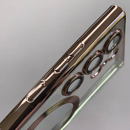 Чохол для Samsung Galaxy S23 Ultra чохол з магсейф із захистом камери на самсунг с23 ультра рожеве золото h3b, фото 3