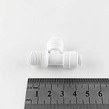 1804-H (4MRT44-2-D Oring) Фітинг Т-подібний (трубка 1/4 - трубка 1/4 - різьблення 1/4), фото 2