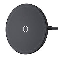 БЗУ Baseus Simple Mini Magnetic Wireless Charger(with Type-C cable 1.5m) Black