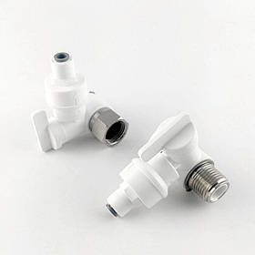 1832-F з редуктором Адаптер 1/2 + кульвий вентиль пластиковий 1/4 з редуктором