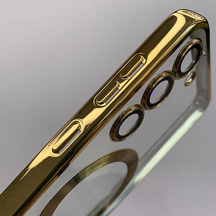 Чохол для Samsung Galaxy S23 Plus чохол з магсейф із захистом камери на телефон самсунг с23 плюс золото h3b, фото 3