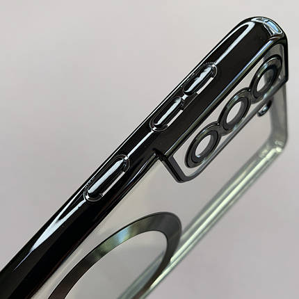 Чохол для Samsung Galaxy S21 чохол з магсейф із захистом камери на телефон самсунг с21 чорний h3b, фото 3