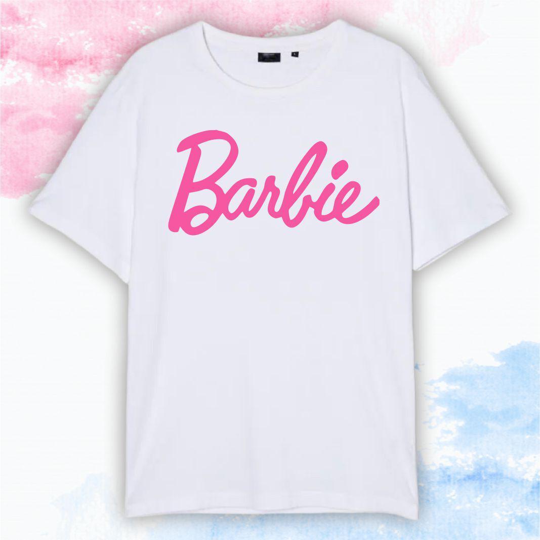 Футболка детская "Barbie" Лого - Белый - 116
