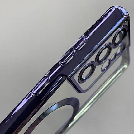 Чохол для Samsung Galaxy S21 Ultra чохол з магсейф із захистом камери на самсунг с21 ультра бузковий h3b, фото 3