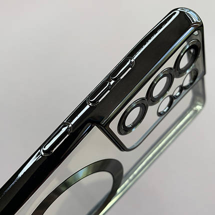 Чохол для Samsung Galaxy S21 Ultra чохол з магсейф із захистом камери на телефон самсунг с21 ультра чорний h3b, фото 3