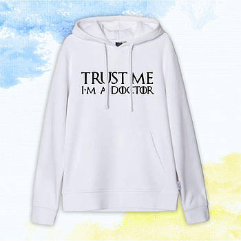 Худи "Врачам" Trust me I'm a doctor - Белый - XS