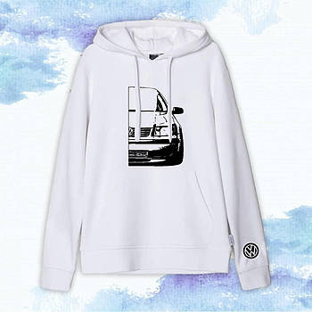 Худи с принтом "Volkswagen" Половина - Белый - XS