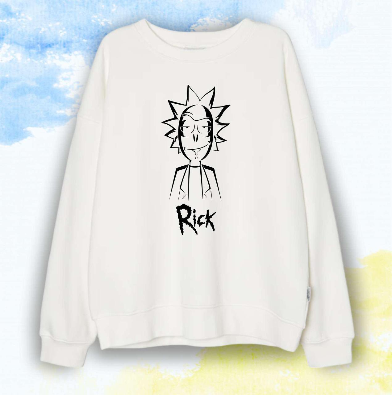 Свитшот "Rick and Morty" Rick - Белый - XS