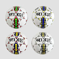 М'яч футбольний C 40065 (100) 4 кольори, 260-280 грамів, матеріал PVC, розмір №5
