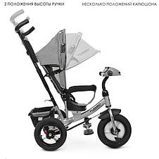 Велосипед триколісний дитячий Turbotrike M 3115HA-19L (музика, світло, пульт, надувні колеса), фото 4