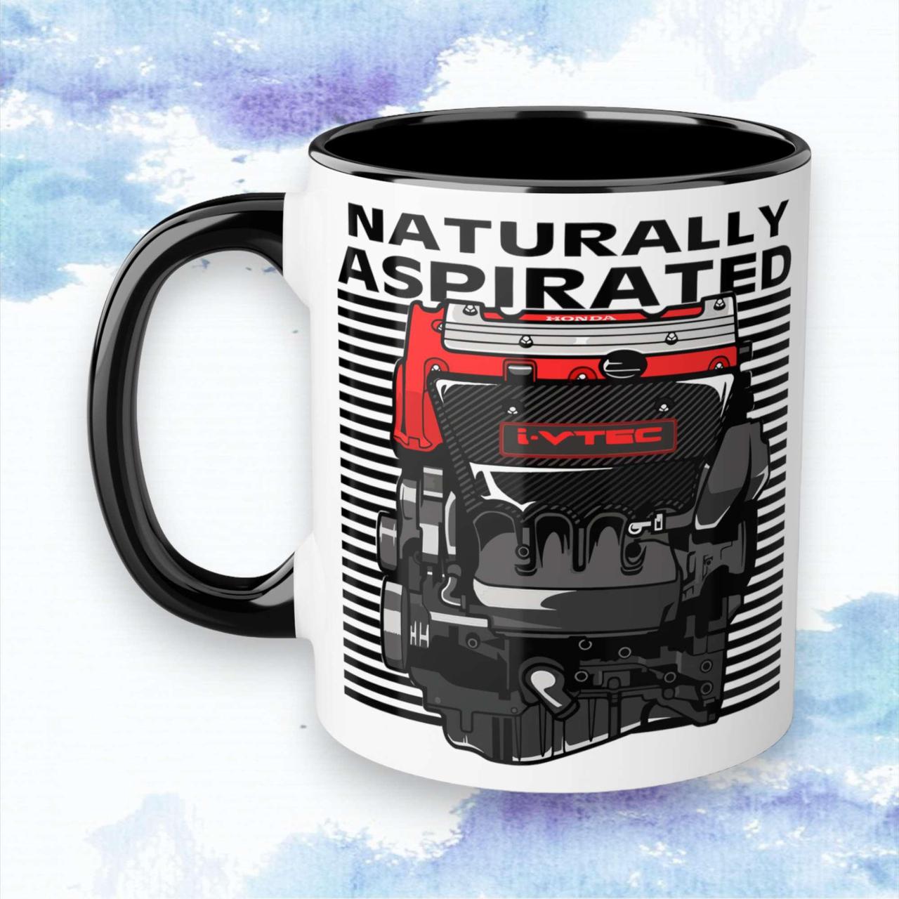 Чашка "Honda" Мотор - Черный, фото 1