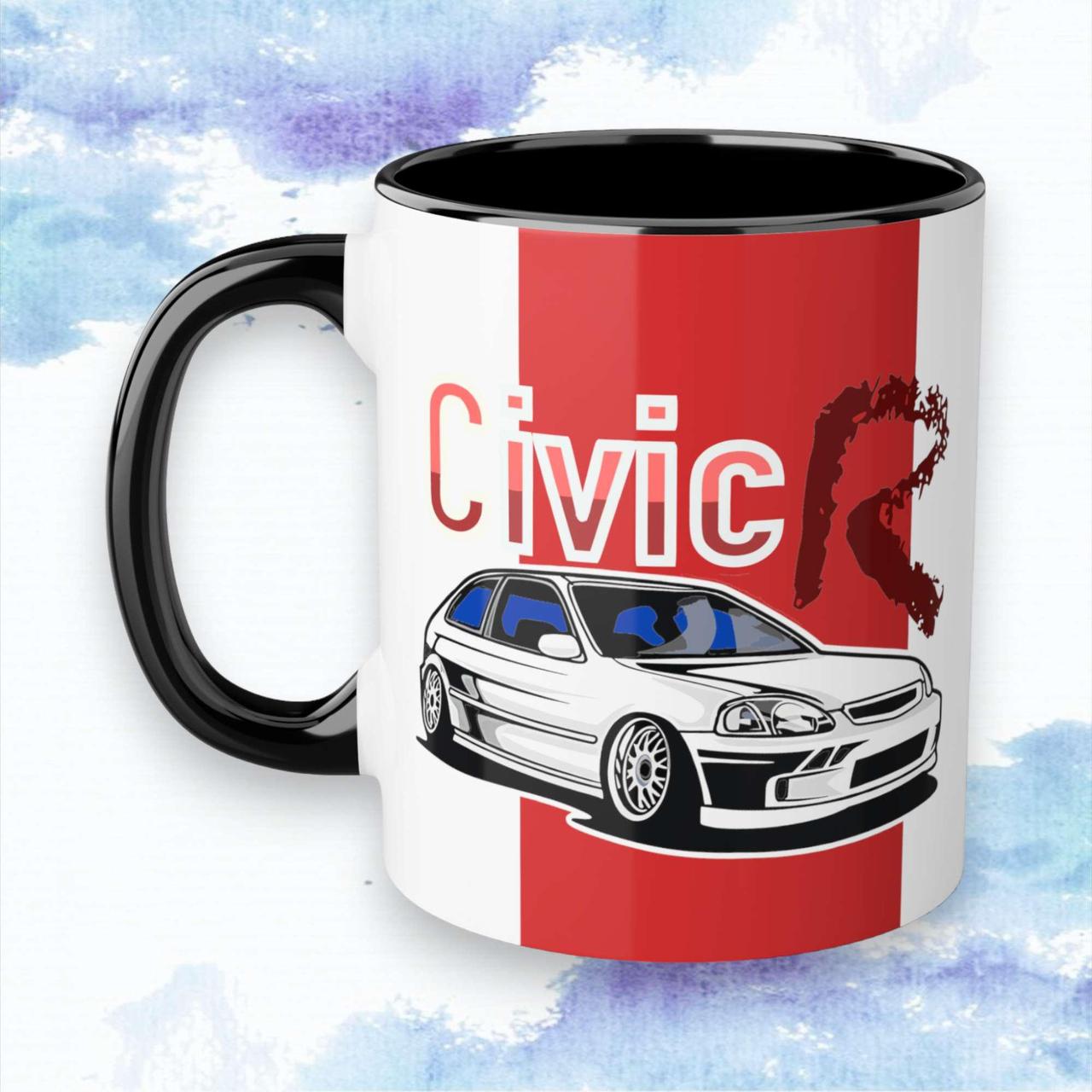 Чашка "Honda" Civic R - Черный, фото 1