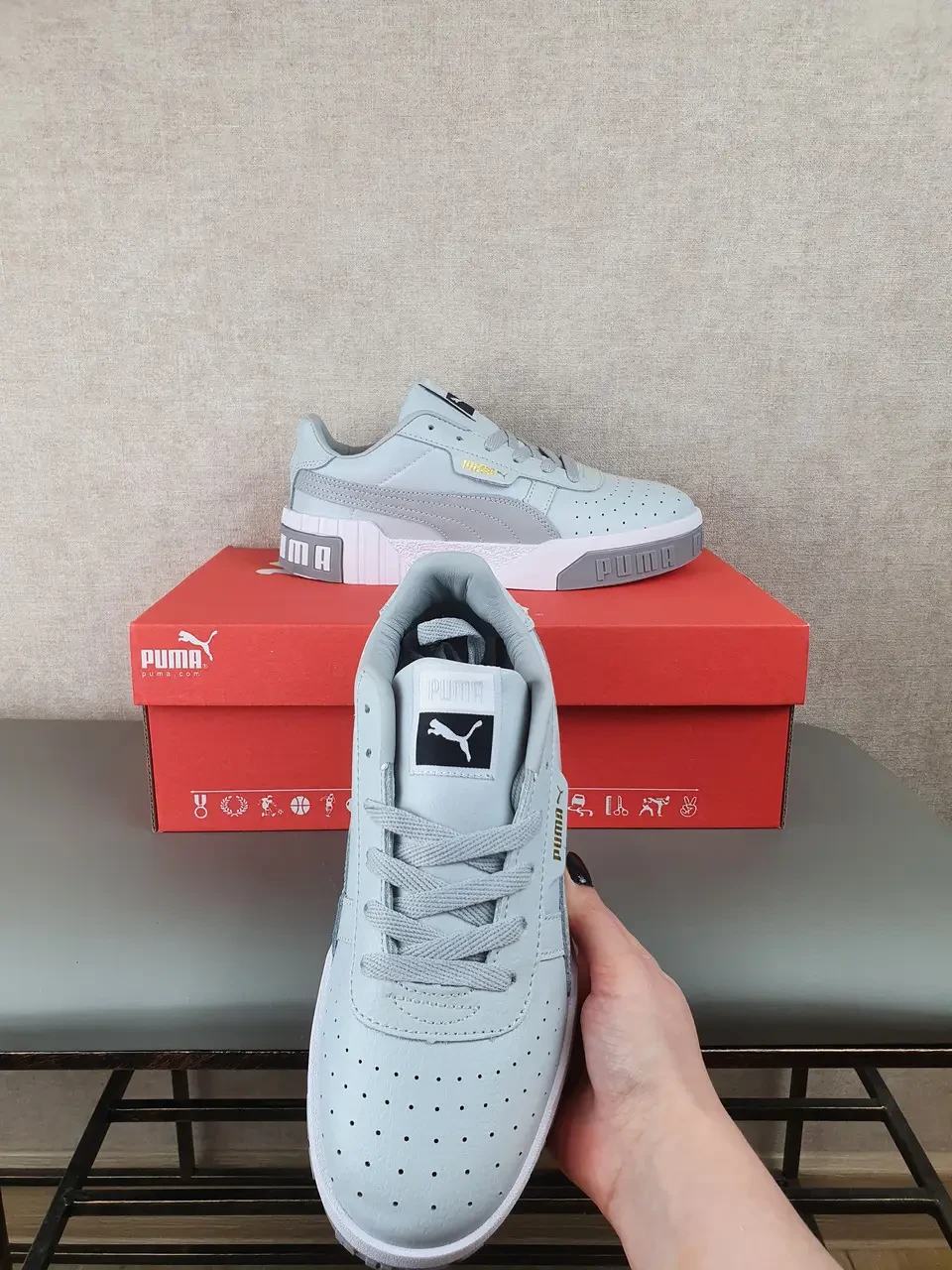 Puma cali cheap suede sneakers