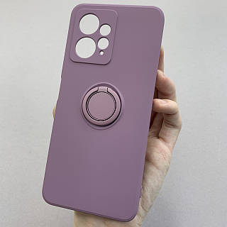 Чехол для Xiaomi Redmi Note 12 4G матовый с кольцом-держателем чехол на сяоми редми нот 12 4г черничный cfc