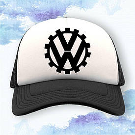 Кепка тракер "Volkswagen" Шестерёнка - Белый