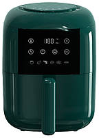 Аеро фритюрниця безоливна Maestro MR-755 мультипіч Air Fryer Kitchen 1200 Вт 3 л 6 програм Зелена