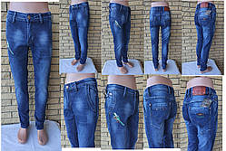 Джинси демісезонні жіночі коттонові стрейчеві, є великі розміри FANGSIDA, фото 2